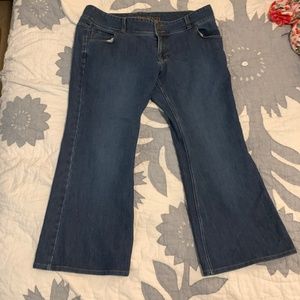 Lands' End Bootcut Flared Denim Pants Jeans - Size 14 - EUC